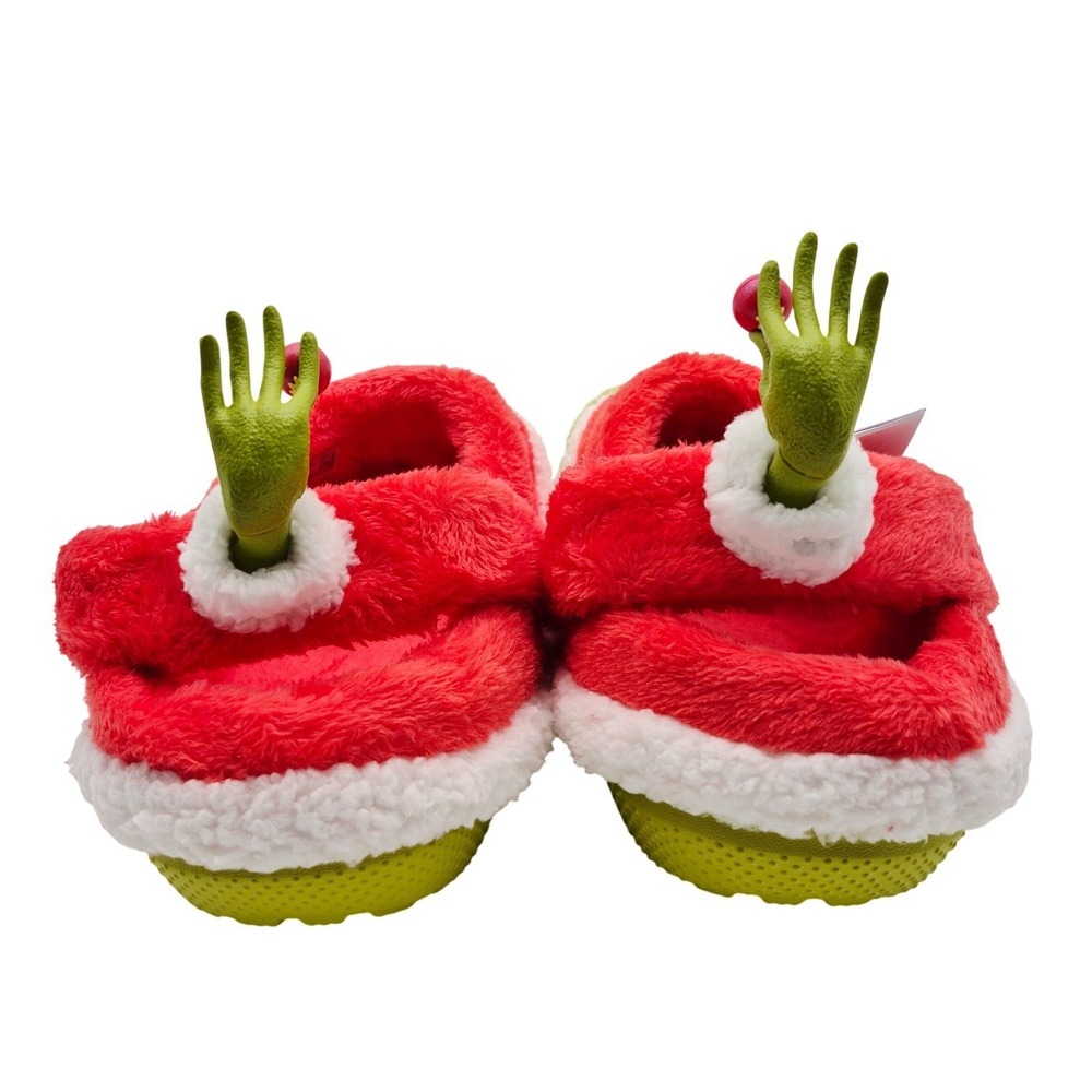 Crocs The Grinch Classic Lined Clogs Women's Size 11 Shoes Unisex Casual Green - Picture 10 of 16